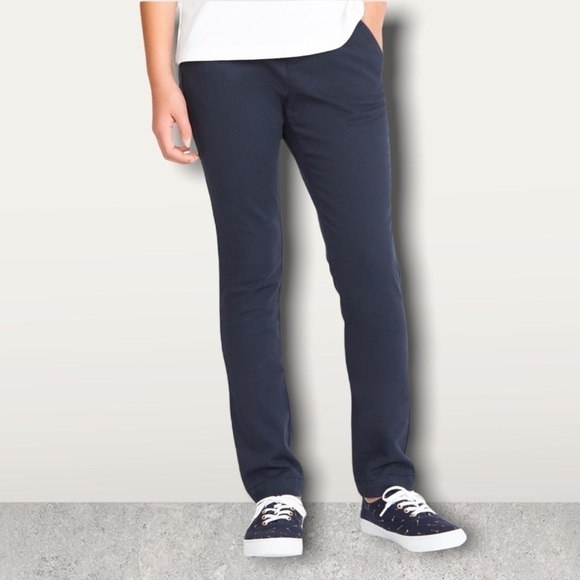 NAUTICA NAVY BLUE Girls School Uniform Pants Size 14 Regular NWT - Picture 5 of 9